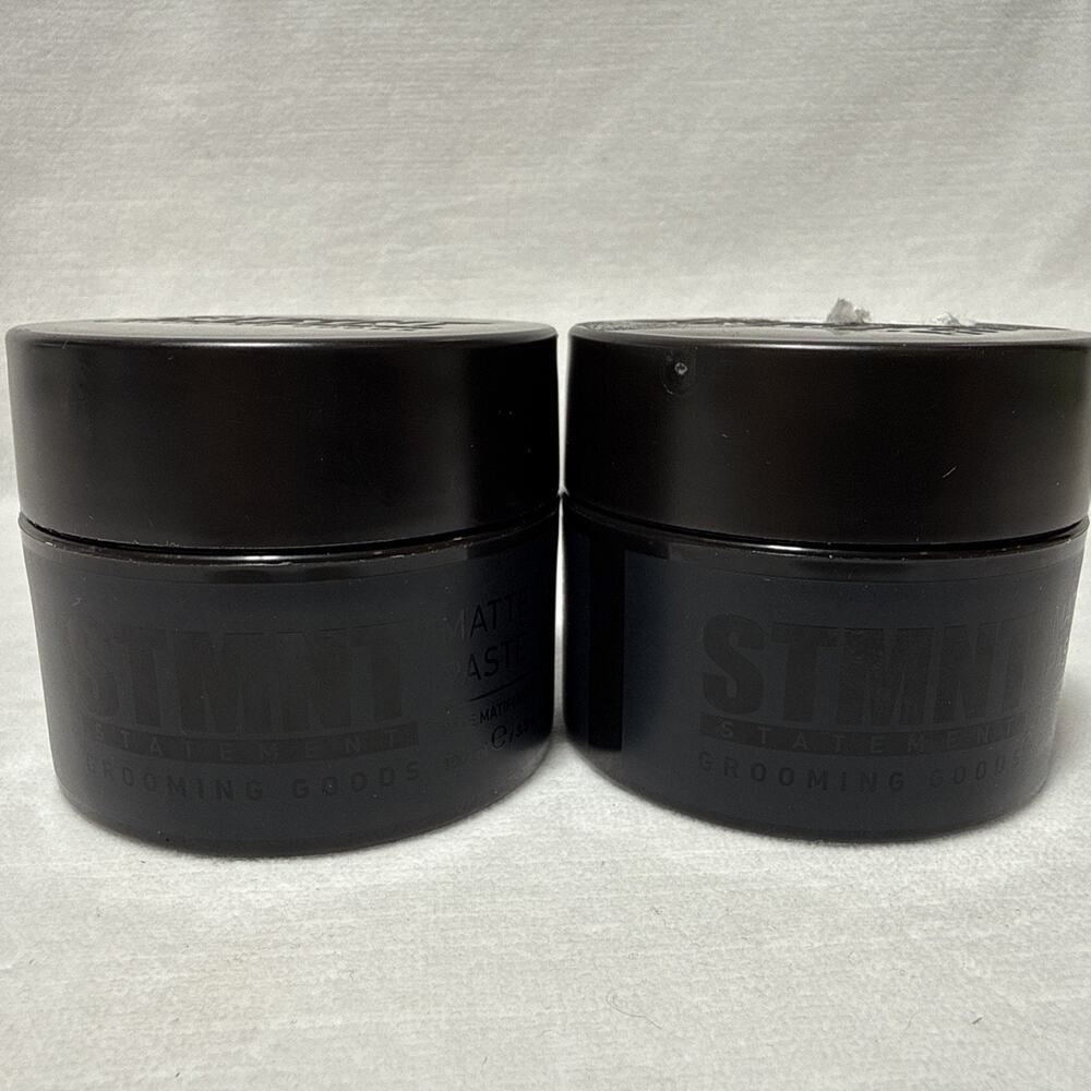 Lot Of 2 STMNT Grooming Goods Matte Hair Paste for Men, 3.3 oz. TESTED SEE PICS